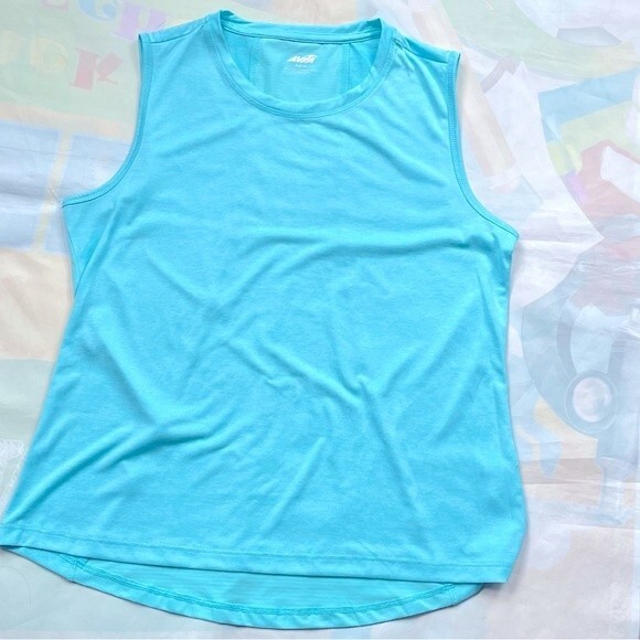 Avia Athletic Tank Top Size M (8-10) Sea foam Blue NWOT - Picture 6 of 9